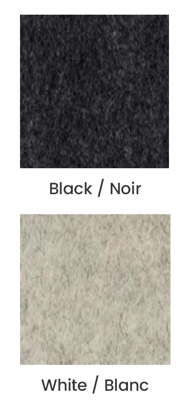 Black and white color swatches