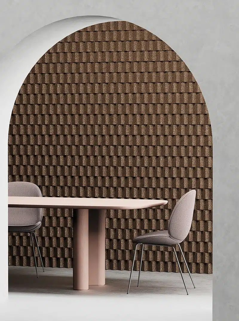 acoustic cork wall