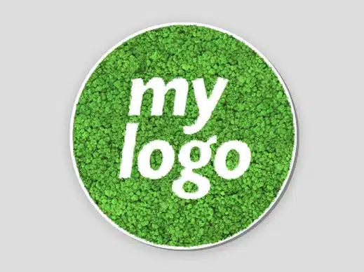 Green circle logo with 'my logo' text