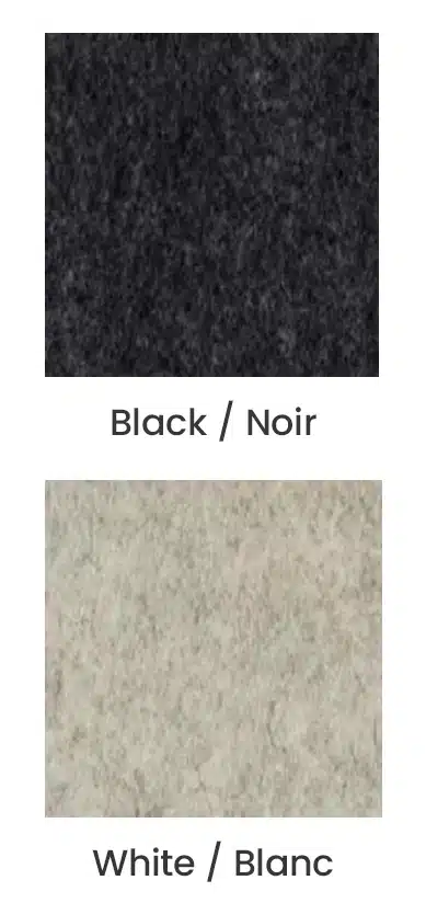 Black and white color swatches