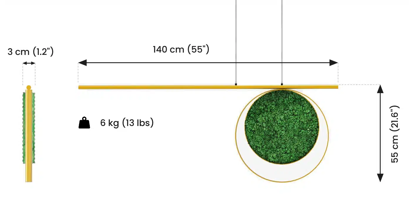 140 × 55 cm