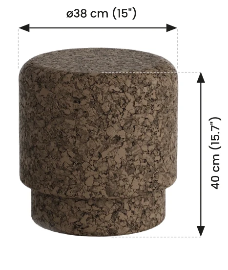 Mario Pouf dimensions