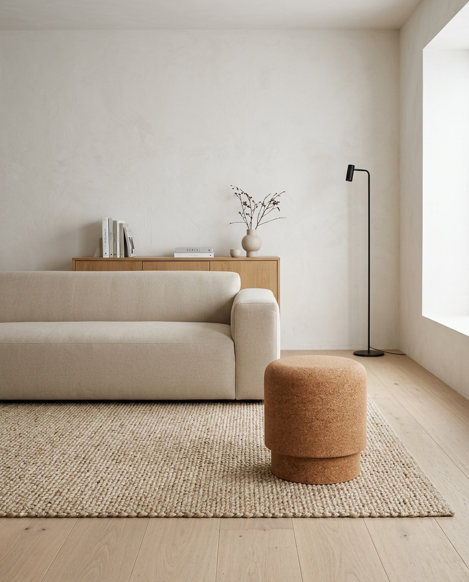 Mario Pouf - Compressed Cork